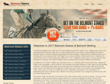 Tablet Screenshot of belmontstakes.org